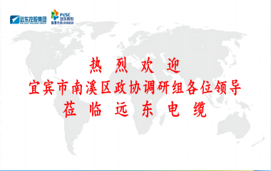 南溪區(qū)政協(xié)黨組書記、主席余水情率隊蒞臨遠東電纜宜賓參觀調研